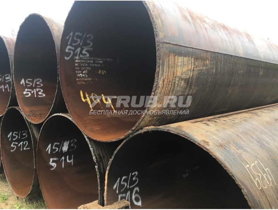 Труба БУ ГАЗ ПШ 1420х16,5мм без изоляции
